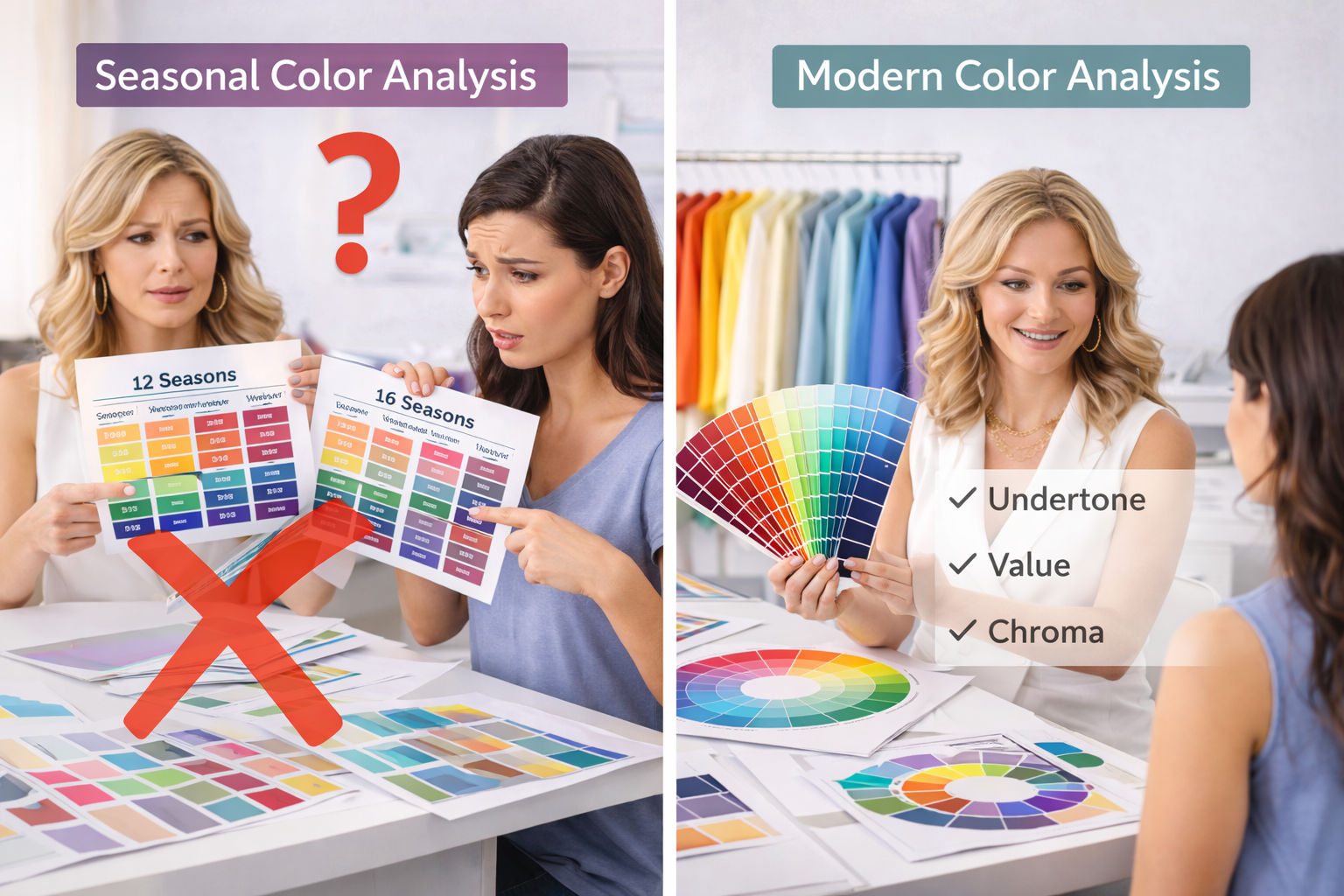 Why Seasonal Color Analysis Often Confuses Clients — and How Modern Methods Improve Accuracy