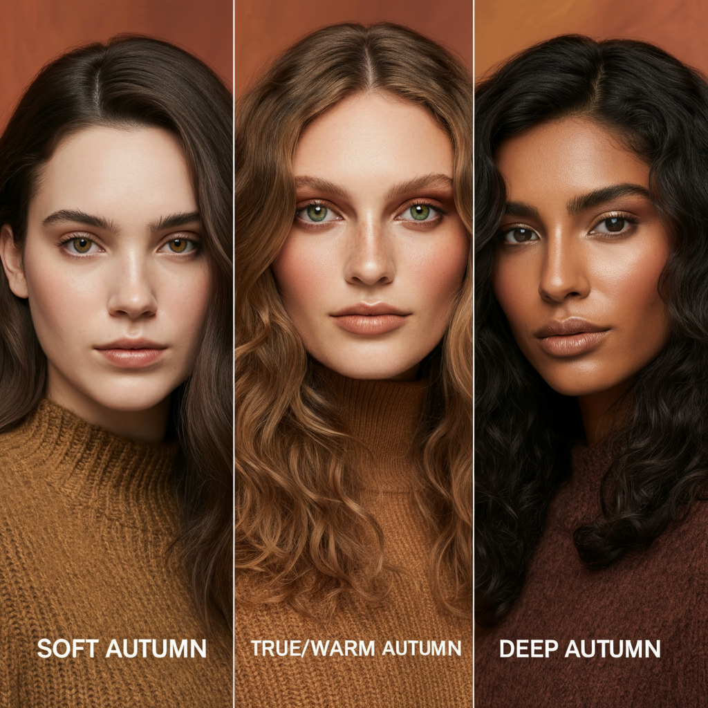 Exploring the Differences Between Soft Autumn, True/Warm Autumn, and Deep Autumn in the 12 Seasonal Color Analysis Method