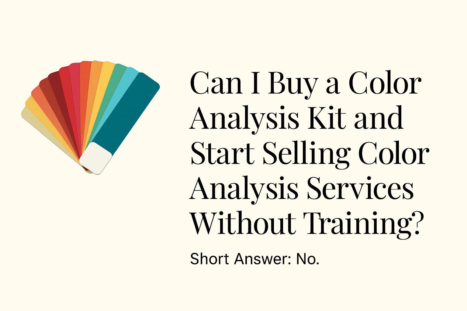 Can You Sell Color Analysis Services Without Training?
