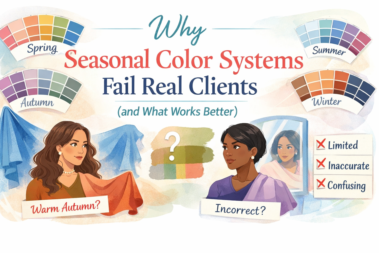 Why Seasonal Color Systems Fail Real Clients (and What Works Better)